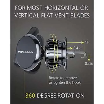 Air Vent Car Phone Mount Holder - Universal for Smartphones