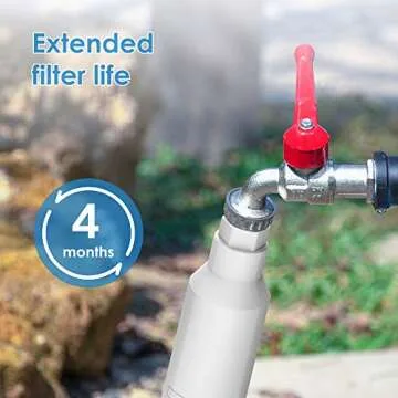 Filterlogic Garden Hose Water Filter, Compatible with Mist Cooling System, Improve Plants Health, Reduces Chlorine, Odor, Ideal for Gardening and Pets, Pack of 2