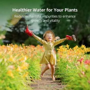 Filterlogic Garden Hose Water Filter, Compatible with Mist Cooling System, Improve Plants Health, Reduces Chlorine, Odor, Ideal for Gardening and Pets, Pack of 2