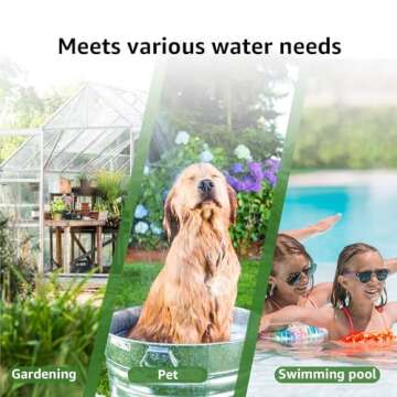 Filterlogic Garden Hose Water Filter, Compatible with Mist Cooling System, Improve Plants Health, Reduces Chlorine, Odor, Ideal for Gardening and Pets, Pack of 2