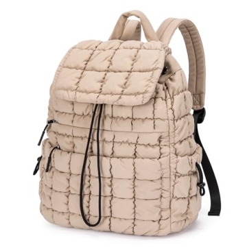 CLUCI Puffy Quilted Backpack - Stylish and Lightweight