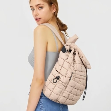 CLUCI Puffy Quilted Backpack - Stylish and Lightweight