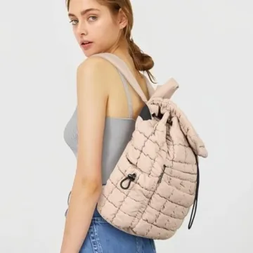 CLUCI Puffy Quilted Backpack - Stylish and Lightweight