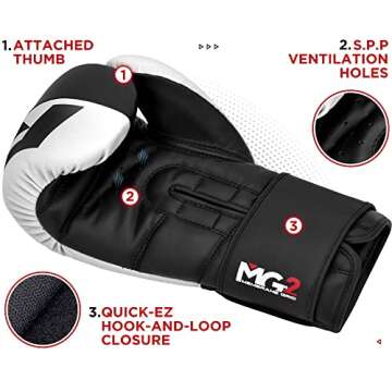 RDX Leather Boxing Gloves - Durable for Training & Sparring