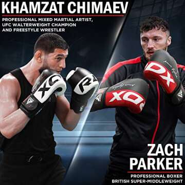Durable RDX Boxing Gloves for Muay Thai and Kickboxing