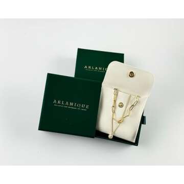 Elegant 18K Gold-Plated Double-Layered Necklace for Women