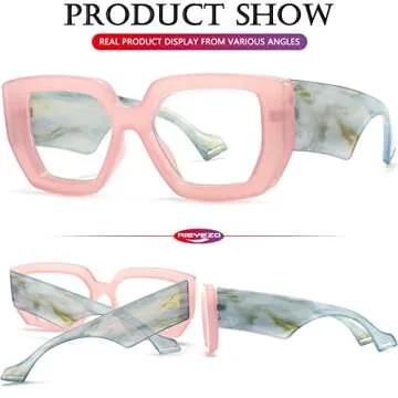 AIEYEZO Thick Frame Blue Light Glasses for Eye Protection