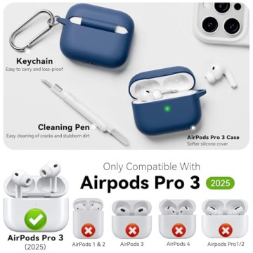 MCTOPZO for AirPods Pro 3 Case 2025 - Cleaner Kit Included