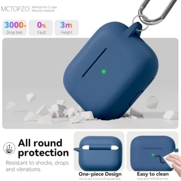 MCTOPZO AirPods Pro 3 Case with Cleaner Kit for 2025