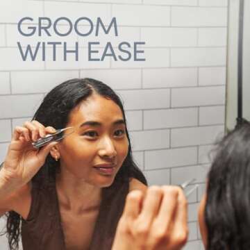 Tweezer Guru Pro Illuminating Eyebrow Tweezers for Women & Men Professional Stainless Steel Slanted Tweezers with LED Light Mirror Pouch Precision Tweezers for Brow Facial Hair Ingrown Hair Silver