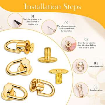 47" Gold Shynek Flat Chain Straps for Handbags and Bags