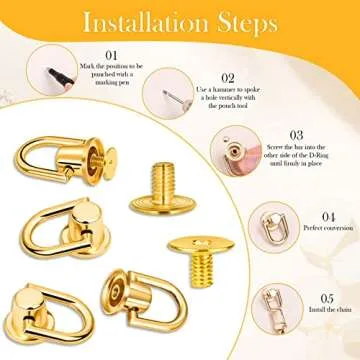 47" Gold Shynek Flat Chain Straps for Handbags and Bags