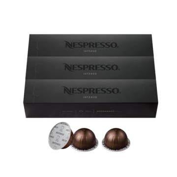Nespresso Intenso Coffee Pods for Rich Dark Roast Coffee