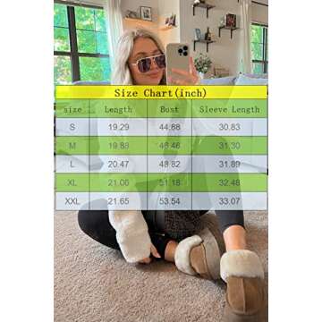 Womens Fleece Hoodies Half Zipper Sherpa Hooded Pullover Crop Long Sleeve Zip Up Jacket Coats Beige