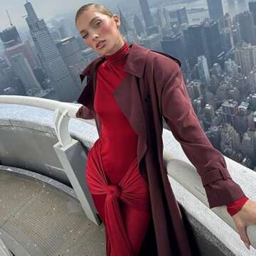 Women's Long Sleeve Turtleneck Bodycon Maxi Dress