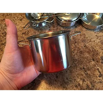 Kids Pots and Pans Set for Toddler Kitchen Play
