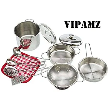 Kids Pots and Pans Set for Toddler Kitchen Play