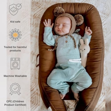 CooCooBaby Infant Lounger - Safe & Portable for Newborns