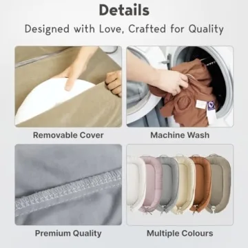 CooCooBaby Infant Lounger - Safe & Portable for Newborns