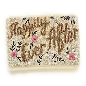 HAPPILY EVER AFTER Clutch Purse, BRIDE Gifts, Bridal Gift for Bride, Bride Bag, Bridal Wedding Gift, Bride Clutch Purse, Engagement Gift, Bridal Shower Gift, Bridesmaid Gift to Bride