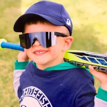 NIDOVIX Kids Baseball Sunglasses UV400 Protection for Ages 2-12