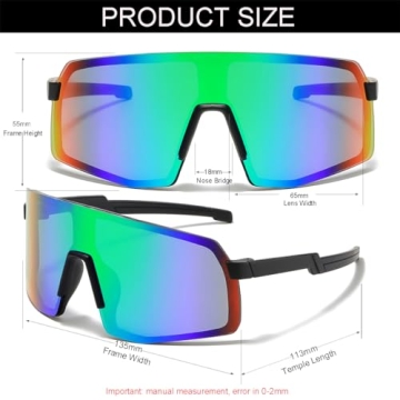 NIDOVIX Kids Baseball Sunglasses UV400 Protection for Ages 2-12