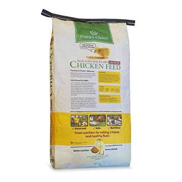 Prairie's Choice Non-GMO Backyard Chicken Feed - Starter/Grower Formula, 25lbs