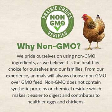 Prairie's Choice Non-GMO Backyard Chicken Feed - Starter/Grower Formula, 25lbs