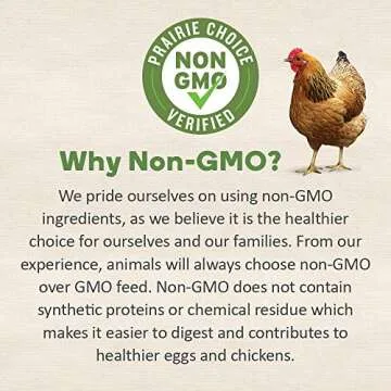 Prairie's Choice Non-GMO Backyard Chicken Feed - Starter/Grower Formula, 25lbs