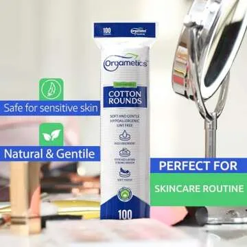 Premium Orgametics Cotton Rounds for Gentle Cleansing