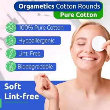 Premium Orgametics Cotton Rounds for Gentle Cleansing