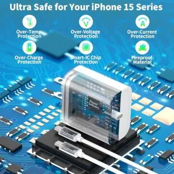 【MFi Certified】iPhone 16 Charger Fast Charging, Stuffcool 2Pack 20W PD USB-C Power Adapter Type-C Wall Charger with 2Pack 6FT Type-C Cable for iPhone 16 Pro/16 Pro Max/15/15 Pro Max/iPad Pro/Air/Mini