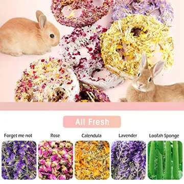 Natural Bunny Chew Toys for Rabbits & Small Pets Delight