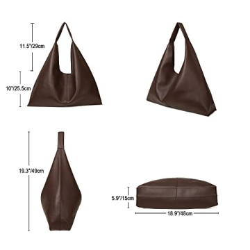 YLYYHH Vegan Leather Tote Bag for Work and Travel