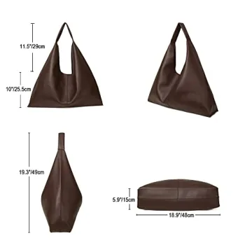 YLYYHH Vegan Leather Tote Bag for Work and Travel