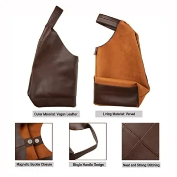 YLYYHH Vegan Leather Tote Bag for Work and Travel