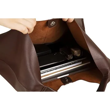 YLYYHH Vegan Leather Tote Bag for Work and Travel