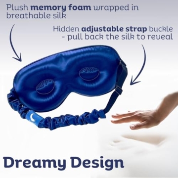 Sia Silk Sleep Mask – Luxurious 3D Eye Cover for Sleep