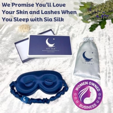 Sia Silk Sleep Mask – Luxurious 3D Eye Cover for Sleep