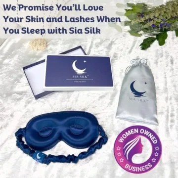 Sia Silk Sleep Mask – Luxurious 3D Eye Cover for Sleep