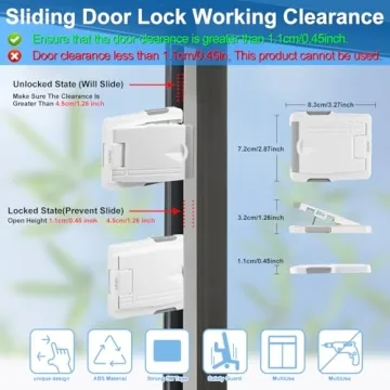 Child Safety Sliding Door Lock for Secure Homes