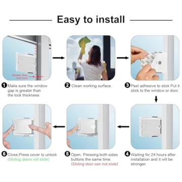 Child Safety Sliding Door Lock for Secure Homes
