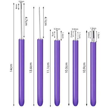 12 Pack Paper Quilling Tools Slotted Kit, Different Sizes Rolling Curling Quilling Needle Pen Paper Cardmaking Project Tools Set for Paper Flowers