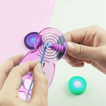 12 Pack Paper Quilling Tools Slotted Kit, Different Sizes Rolling Curling Quilling Needle Pen Paper Cardmaking Project Tools Set for Paper Flowers