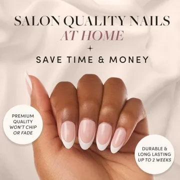 Glamnetic Press On Nails | French Tip Almond Shape Kit