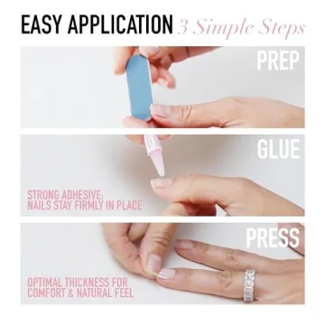 Glamnetic Press On Nails | French Tip Almond Shape Kit