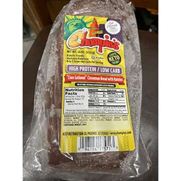 Chompies Cinnamon Raisin Low Carb Bread Two Loaves