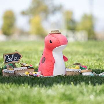Bellzi T-Rex Plush Toy - Cute and Soft Dinosaur Gift