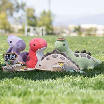 Bellzi T-Rex Plush Toy - Cute and Soft Dinosaur Gift
