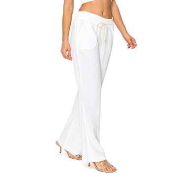Cali1850 Women's Casual Linen Pants - Stylish & Versatile Beachwear